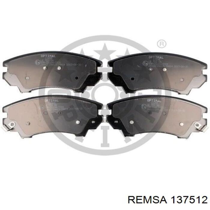 Передние тормозные колодки 137512 Remsa