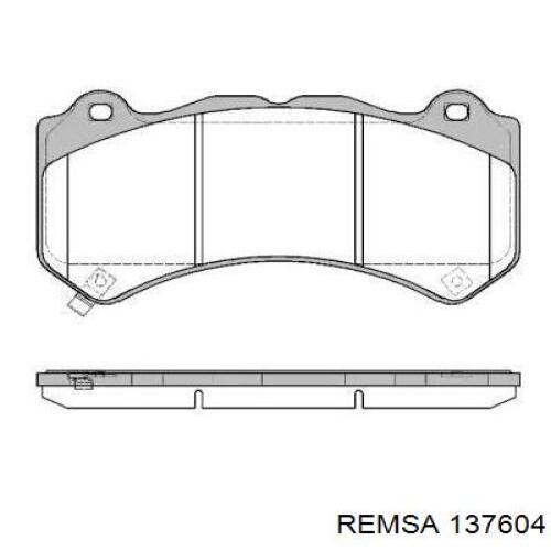 Передние тормозные колодки 137604 Remsa