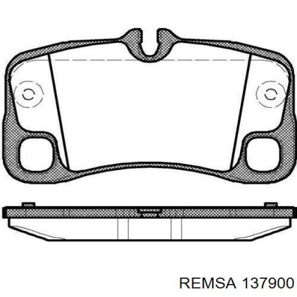 Задние дисковые колодки Remsa 137900