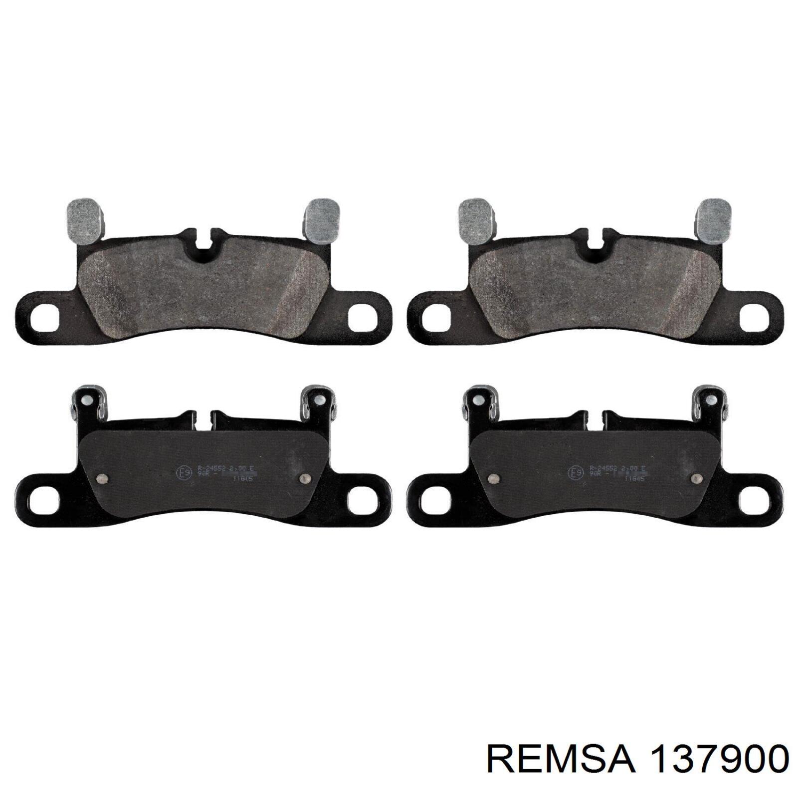 Купить 137900 Remsa Колодки тормозные задние, дисковые