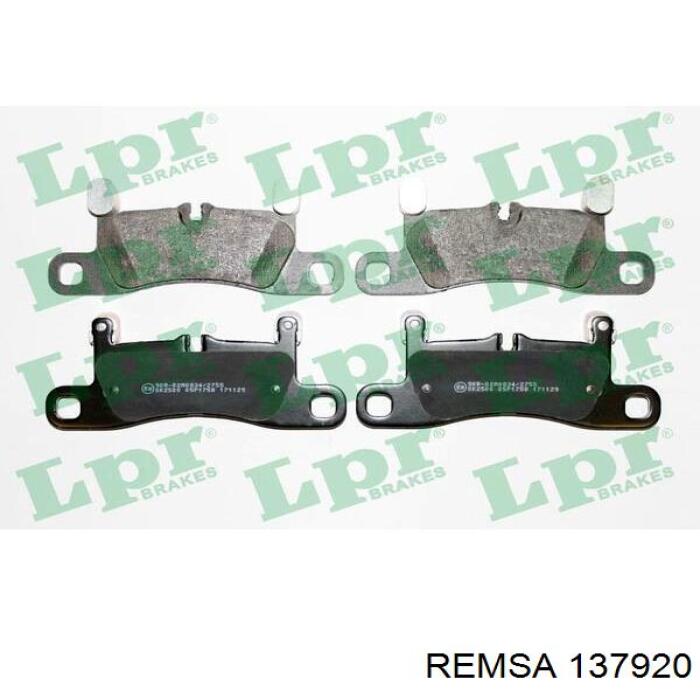 Купить 137920 Remsa Колодки тормозные задние, дисковые