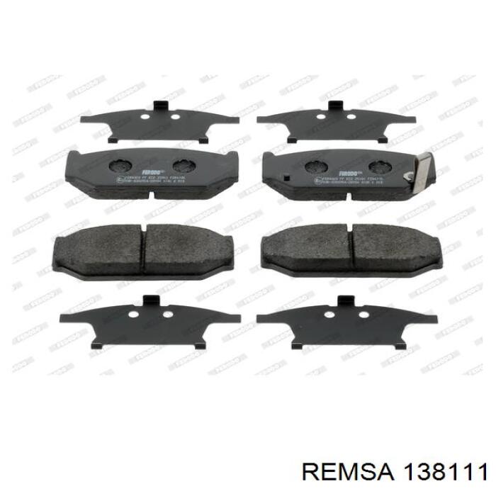 138111 Remsa колодки тормозные передние дисковые