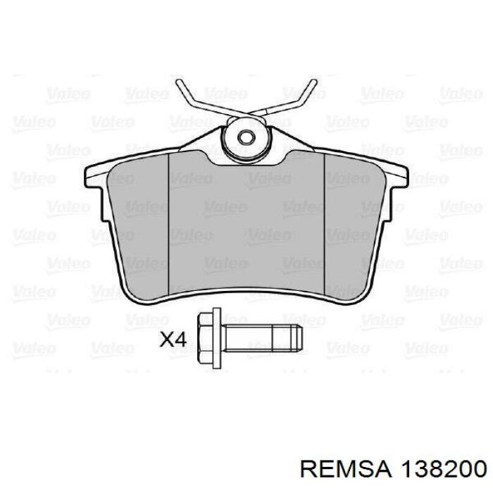 Колодки дисковые  Remsa 138200 цена, от 19.93 USD