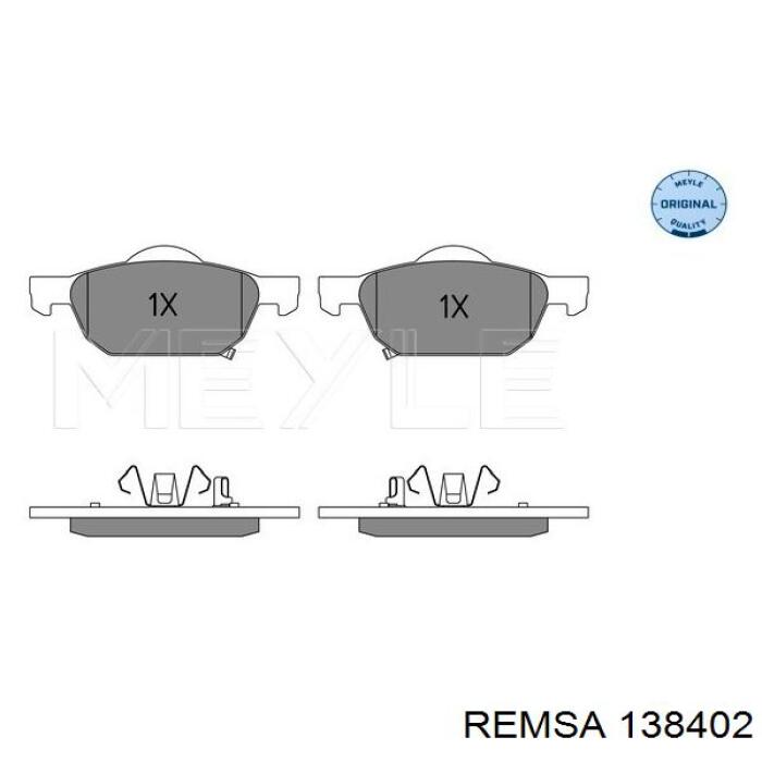 Тормозные колодки Remsa 138402
