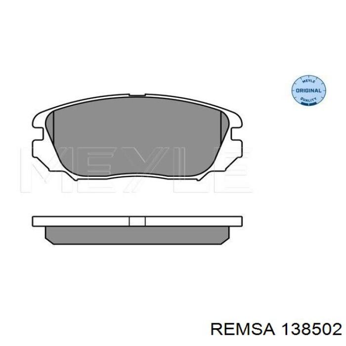 Передние тормозные колодки 138502 Remsa