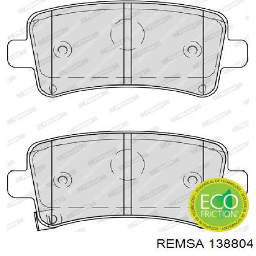 Колодки дисковые  Remsa 138804 цена, от 22.55 USD
