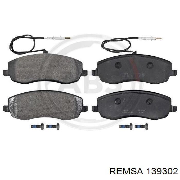 Передние тормозные колодки 139302 Remsa