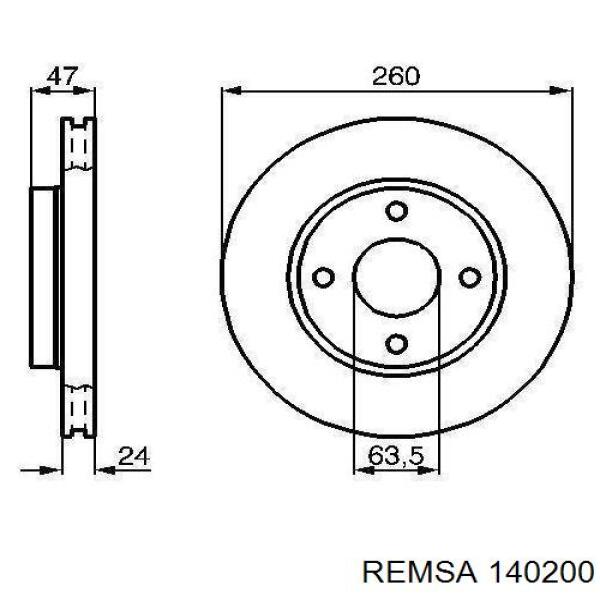 Тормозные колодки Remsa 140200
