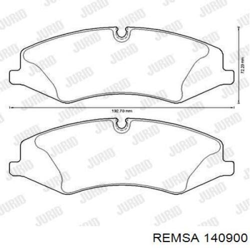 Колодки Remsa 140900 цена, от 59.57 USD