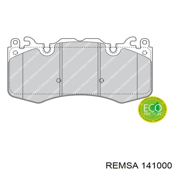 Колодки Remsa 141000 цена, от 40.85 USD