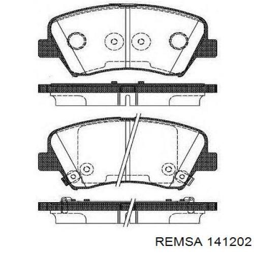 141202 Remsa Колодки передние