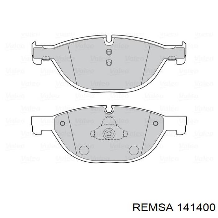 Тормозные колодки Remsa 141400