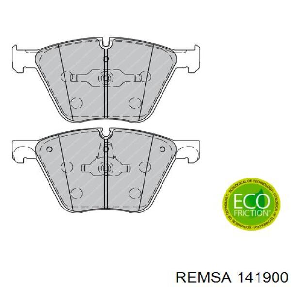 Передние тормозные колодки 141900 Remsa