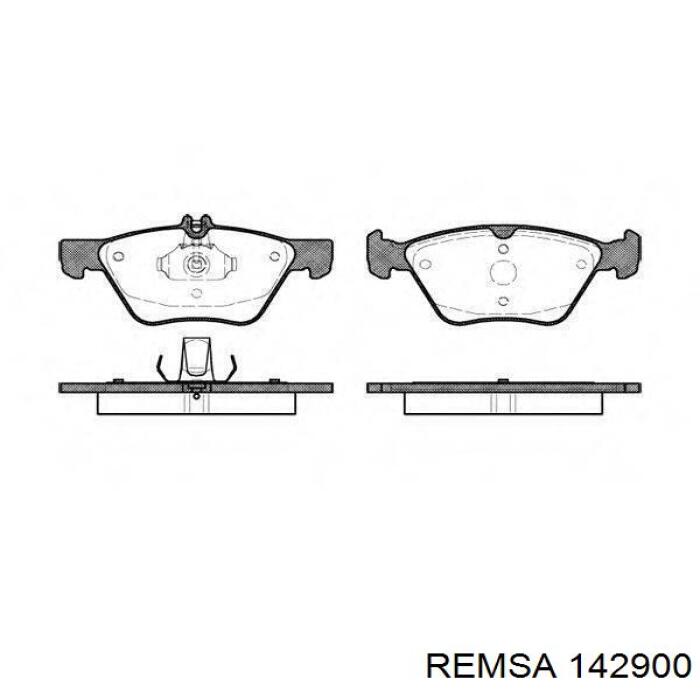 Задние дисковые колодки Remsa 142900