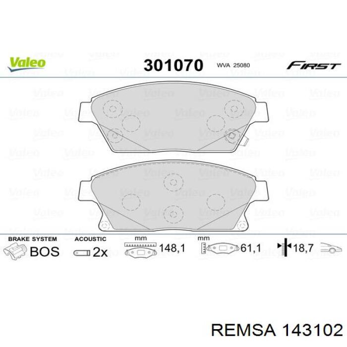 Колодки Remsa 143102 цена, от 32.12 USD