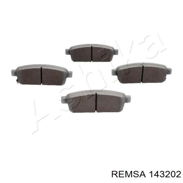 Купить 143202 Remsa Колодки тормозные задние, дисковые
