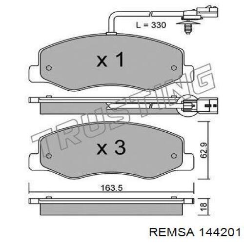 Колодки дисковые  Remsa 144201 цена, от 32.75 USD
