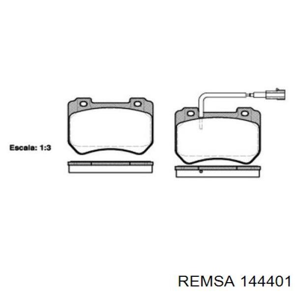 Передние тормозные колодки 144401 Remsa