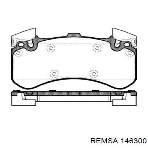 Передние тормозные колодки 146300 Remsa