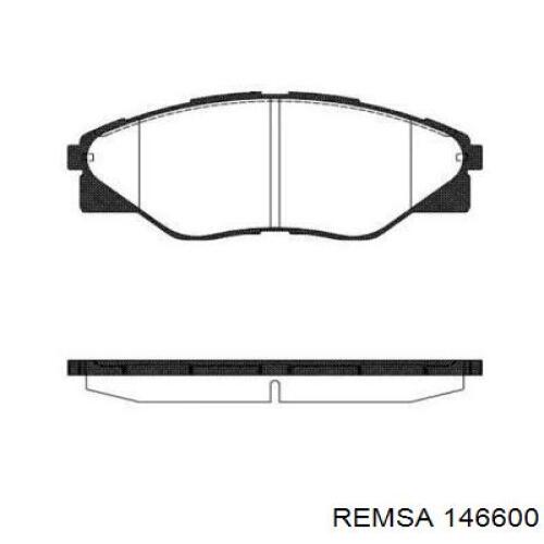 Передние тормозные колодки 146600 Remsa