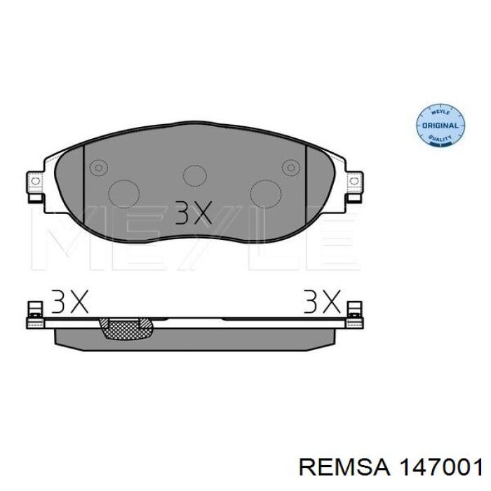 Тормозные колодки Remsa 147001