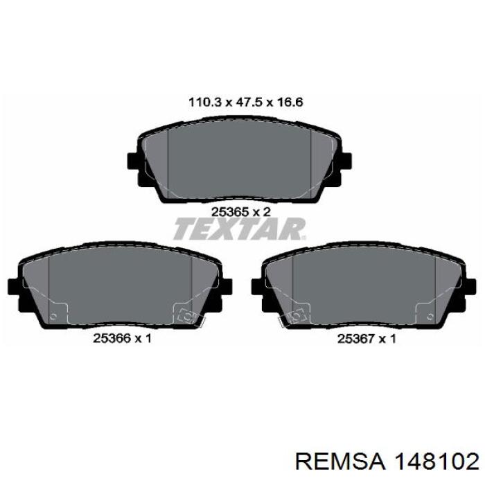 Тормозные колодки Remsa 148102