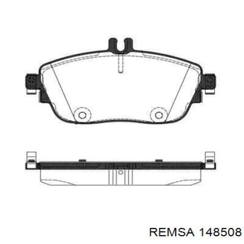 Передние тормозные колодки 148508 Remsa