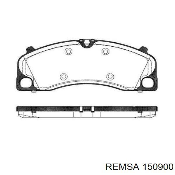 Передние тормозные колодки 150900 Remsa