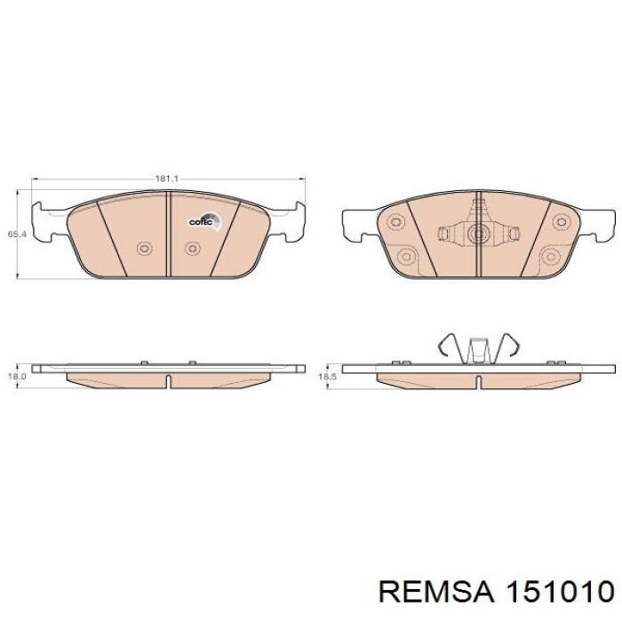 Колодки Remsa 151010 цена, от 28.25 USD