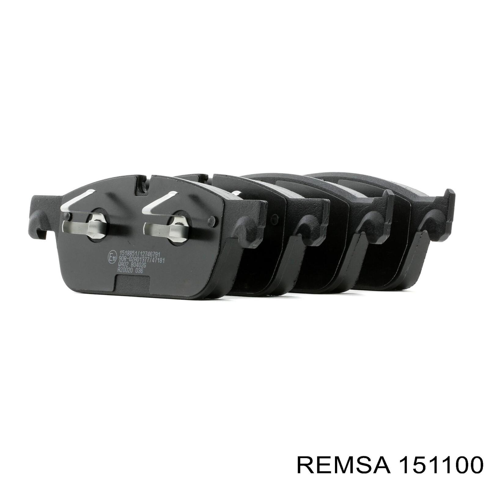 Тормозные колодки Remsa 151100
