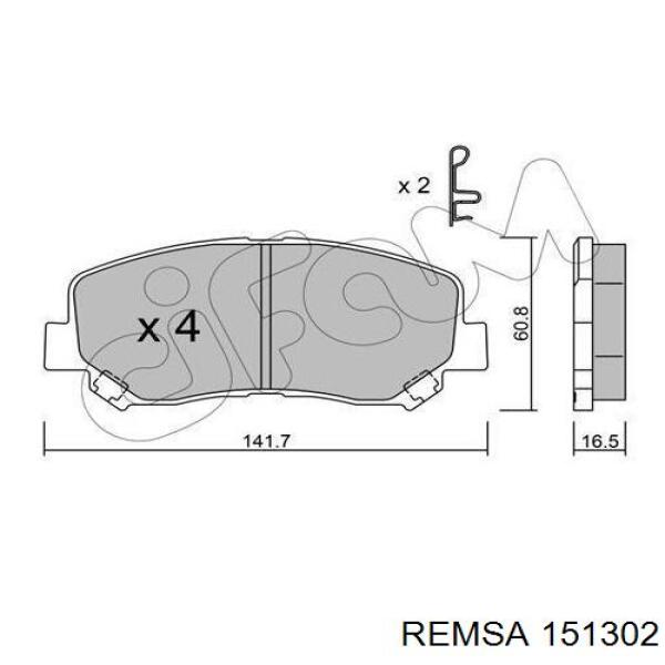 Колодки Remsa 151302 цена, от 29.23 USD