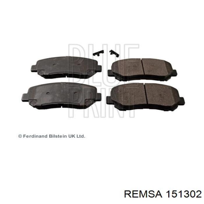 Передние тормозные колодки 151302 Remsa