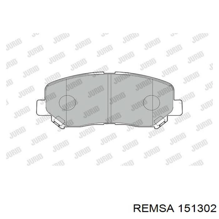 Тормозные колодки Remsa 151302