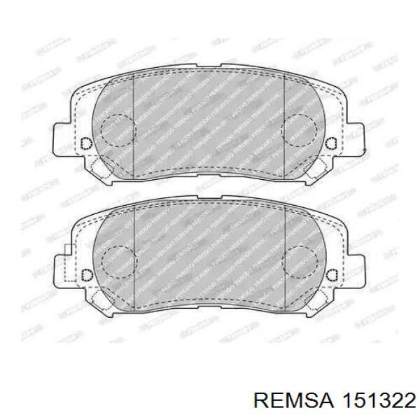 Колодки Remsa 151322 цена, от 29.67 USD