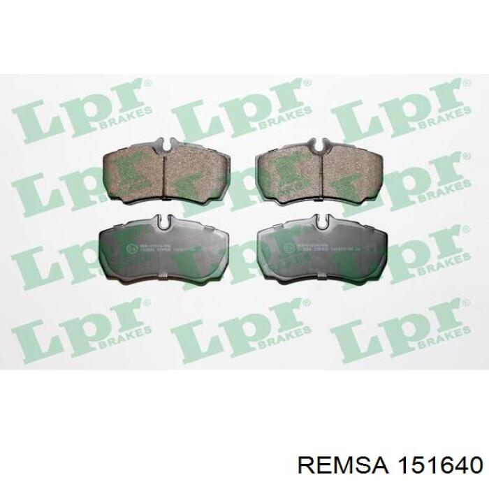 Задние тормозные колодки 151640 Remsa