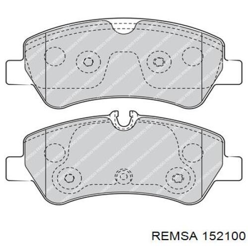 Задние тормозные колодки 152100 Remsa