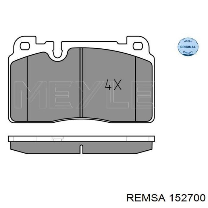 Купить 152700 Remsa Колодки тормозные
