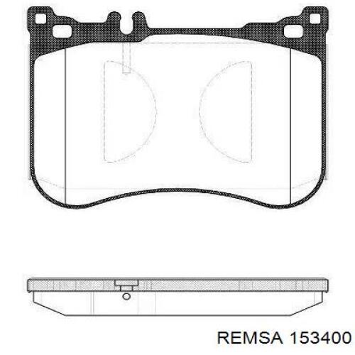 Передние тормозные колодки 153400 Remsa