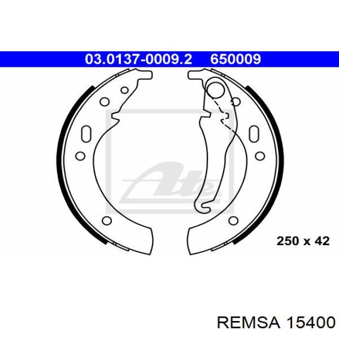 Купить 15400 Remsa Колодки тормозные