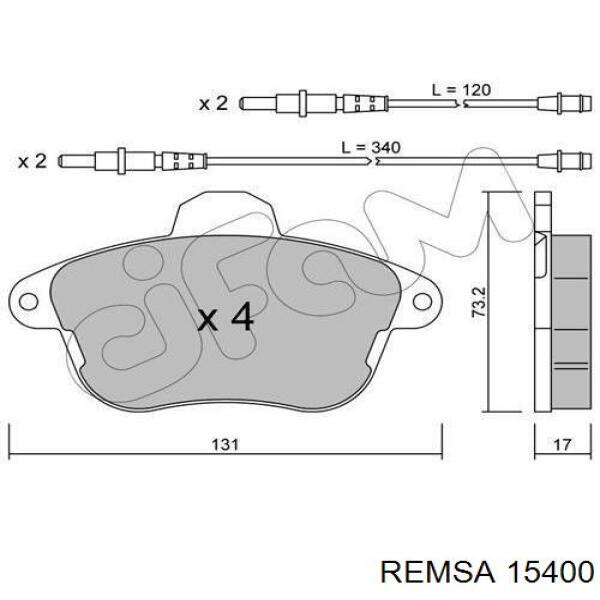 Колодки Remsa 15400 цена, от 12.58 USD