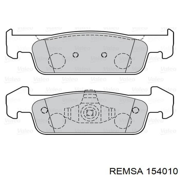 Купить 154010 Remsa Колодки тормозные
