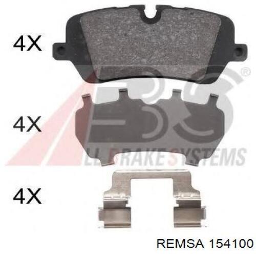 Задние дисковые колодки Remsa 154100