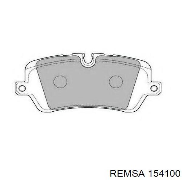 Задние тормозные колодки 154100 Remsa