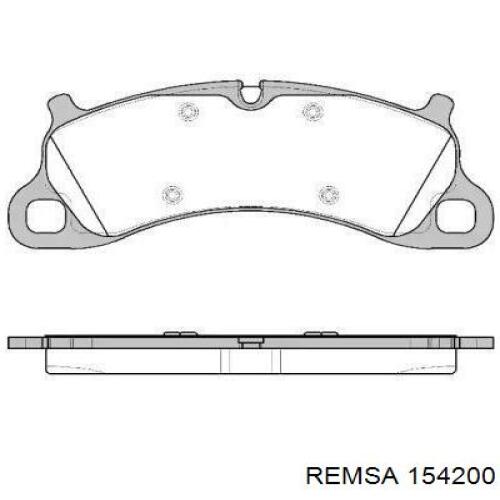 Передние тормозные колодки 154200 Remsa