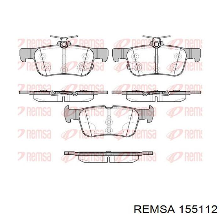 Pastillas de freno traseras 155112 Remsa