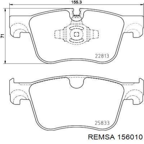 Колодки Remsa 156010 цена, от 31.10 USD