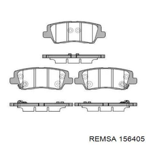 Задние тормозные колодки 156405 Remsa