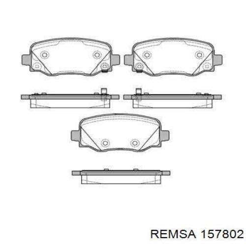 Задние тормозные колодки 157802 Remsa