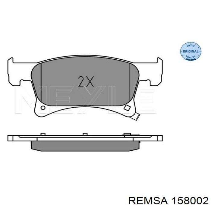 Колодки Remsa 158002 цена, от 30.27 USD