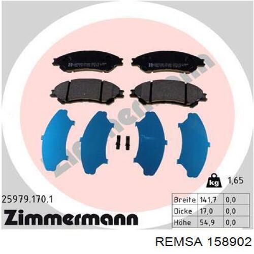 Колодки Remsa 158902 цена, от 25.99 USD